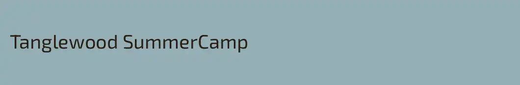 Tanglewood SummerCamp